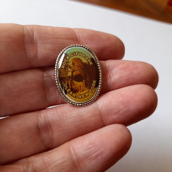Vintage Souvenir Pin Rock City Park Olean New York USA Travel Gift - Picture 5 of 9